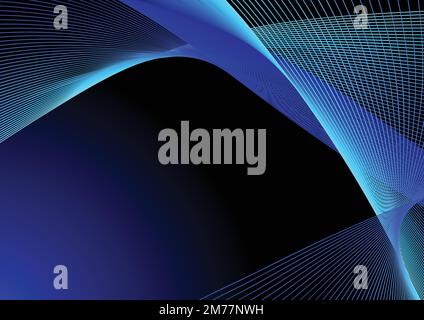 Minimal geometric background. Dynamic shapes composition Stock Vector