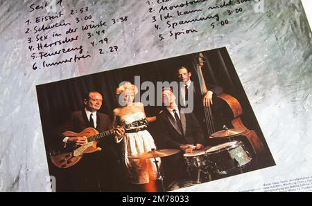 Viersen, Germany - November 9. 2022: Closeup of isolated vinyl record cover of neue deutsche welle band Ideal Stock Photo