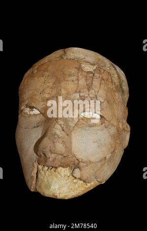 Plastered Human Skull - Jericho, Neolithic, Between 8,000 And 6,000 BC ...