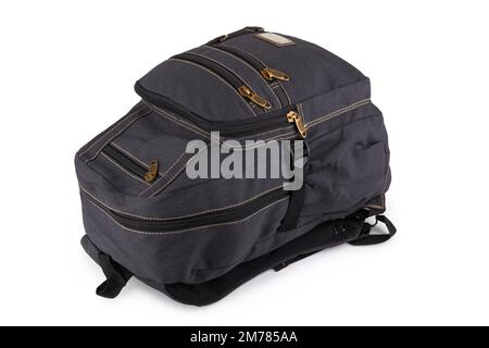 Big backpack for travel isolate on a white background Stock Photo