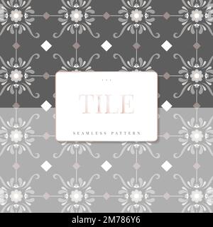 Seamless pattern floor tile vector Stock Vector