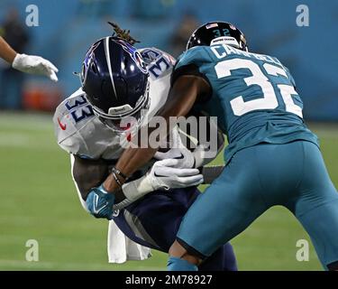 January 7, 2023: Jacksonville Jaguars defensive end Roy Robertson-Harris (95)  is introduced before a game against the Tennessee Titans in Jacksonville,  FL. Romeo T Guzman/CSM/Sipa USA.(Credit Image: © Romeo Guzman/Cal Sport  Media/Sipa