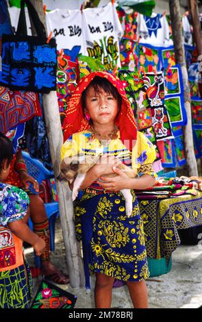 Faces of the World: Kuna Indians of Panama Stock Photo
