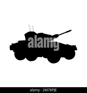 Panzer icon. Simple style no war poster background symbol. Panzer brand logo design element. Panzer t-shirt printing. Vector for sticker. Stock Vector