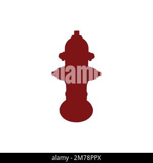 Fire hydrant icon. Simple style state of emergency poster background symbol. brand logo design element. Fire hydrant t-shirt printing. Stock Vector
