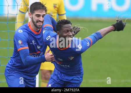 Gondomar, 01/08/2023 - This afternoon, Gondomar Sport Clube received  Rebordosa Atlético Clube, at EstÃdio de São Miguel, in a game counting for  the 13th Matchday of the 2022/23 Portuguese Championship. Miguel Silva;