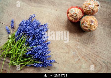 Easter baking. Mazurkas and Easter cakes. The work of a confectioner Stock Photo