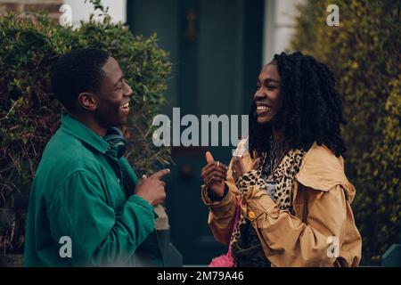 RELEASE DATE: March 31, 2023. TITLE: Rye Lane. STUDIO: BBC Films. DIRECTOR: Raine Allen Miller. PLOT: Two youngsters reeling from bad breakups who connect over an eventful day in South-London. STARRING: DAVID JONSSON, VIVIAN OPARAH as Yas. (Credit Image: © BBC Films/Entertainment Pictures) Stock Photo