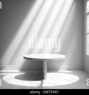 Mrable table mockup , product placement , elegant, background Stock Photo