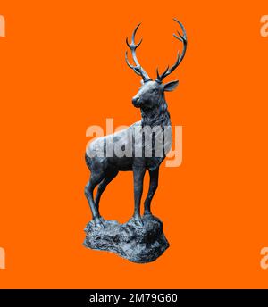 Beautiful And Traditional British Deer Stag Bronze Or Alloy Statue Or Beautiful And Traditional British Deer Stag Bronze Or Alloy Statue Or