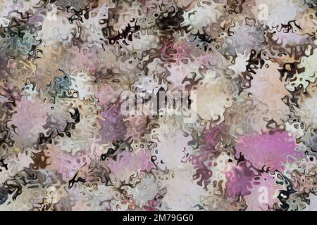 Color palette image of different earth tone paint colors blending into each other. Abstract background effect with browns and pinks. Stock Photo