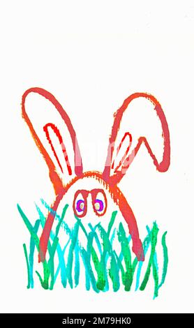 A funny Easter Rabbit. Stock Photo