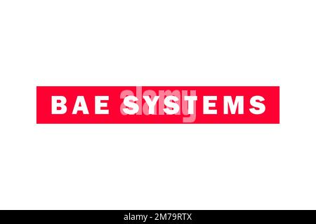 BAE Systems Maritime, Submarines, Logo, White Background Stock Photo