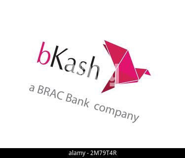 BKash, Rotated Logo, White Background Stock Photo - Alamy