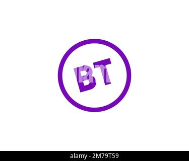 BT Global Services, rotated logo, white background B Stock Photo - Alamy