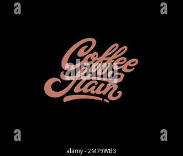 Coffee Stain Studios, Rotated Logo, Black Background B Stock Photo