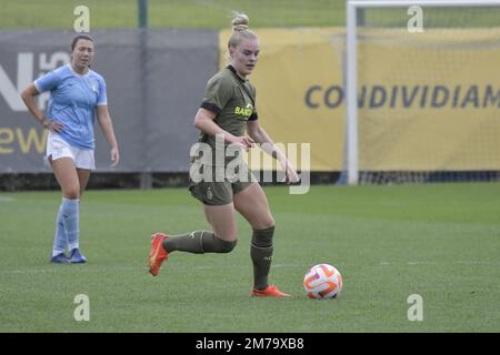 Guðný Árnadottir of A.C. Milan Lazio Women vs Milan Women Coppa Italia Group F Stage on January 08, 2023, at Stadio Fersini in Formello (RM), Italy Stock Photo