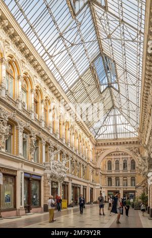 Interior of the historic Odessa Passage complex in Odessa, Ukraine Stock Photo