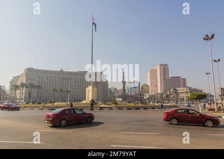 CAIRO, EGYPT - JANUARY 28, 2019: Tahrir square in Cairo, Egypt Stock Photo