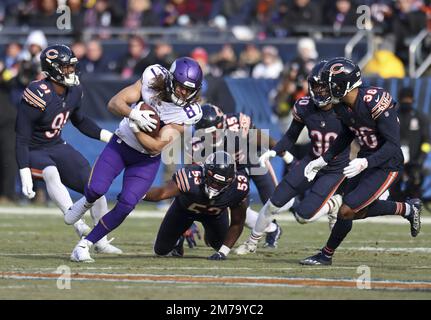 Minnesota Vikings fullback C.J. Ham (30) walks off the field after an NFL  football game against the Chicago Bears, Sunday, Jan. 8, 2023, in Chicago.  (AP Photo/Kamil Krzaczynski Stock Photo - Alamy