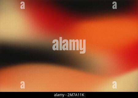 Abstract flame colors grainy gradient background, orange black red yellow noise texture banner design, copy space Stock Photo