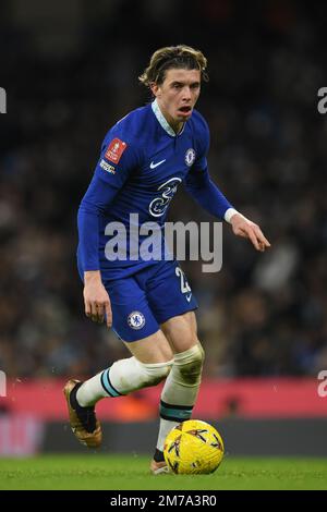 Etihad Stadium, Manchester, UK. 8th Jan, 2023. FA Cup Football, Manchester City versus Chelsea; Conor Gallagher of Chelsea Credit: Action Plus Sports/Alamy Live News Stock Photo