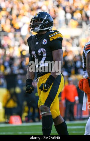 Pittsburgh Steelers' Najee Harris after scoring a touchdown against the  Tampa Bay Buccaneers during an NFL football game at Acrisure Stadium,  Sunday, Oct. 16, 2022 in Pittsburgh. (Winslow Townson/AP Images for Panini