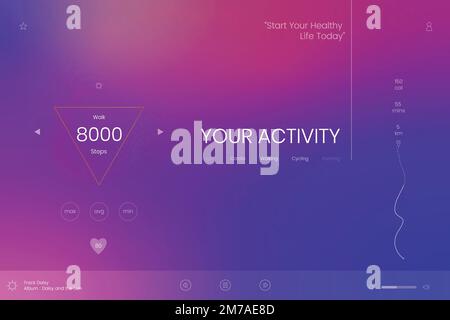 Digital activity today forecast vector Stock Vector