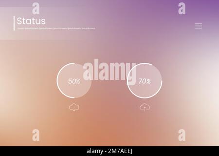Two files downloading on a screen vector Stock Vector