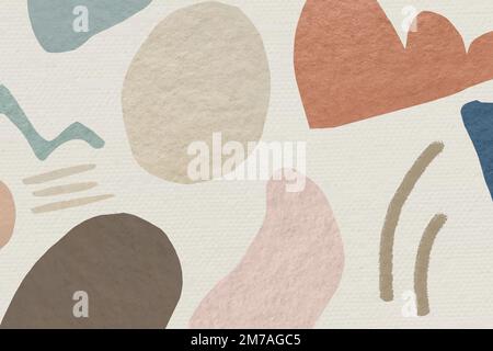 Abstract patterned background vector earth tone design Stock Vector