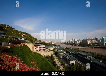 Gansu Province,Gansu,Lanzhou,Huanghe Iron Bridge, Stock Photo