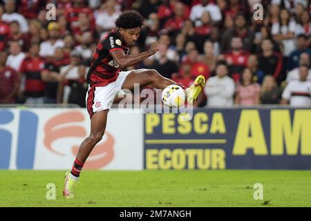 Pablo of Flamengo during the match between Flamengo and Cuiaba as part of  Brasileirao Serie A 2022 at Maracana Stadium on June 15, 2022 in Rio de  Janeiro, Brazil. (Photo by Ruano