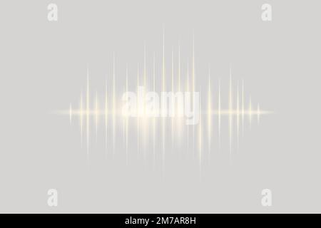 Sound wave gray digital background vector entertainment technology Stock Vector