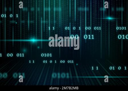Stream of binary code design vector Stock Vector