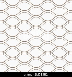 Seamless wavy geometric pattern vector Stock Vector