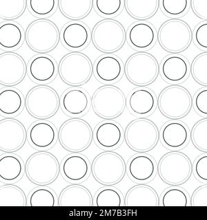 Seamless round geometric pattern vector Stock Vector