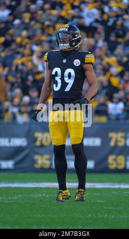 August 21st, 2021: Minkah Fitzpatrick #39 during the Pittsburgh Steelers vs  Detroit Lions game at Heinz Field in Pittsburgh, PA. Jason Pohuski/CSM  Stock Photo - Alamy