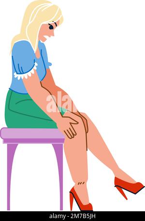 Edema foot. Swollen leg symptom. Fluid retention, thrombosis or tissue