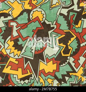 funny geometric seamless pattern Stock Vector Image & Art - Alamy
