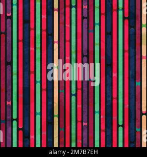 retro stripes seamless pattern with grunge effect Stock Vector