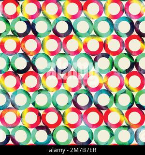 circle bright seamless pattern Stock Vector