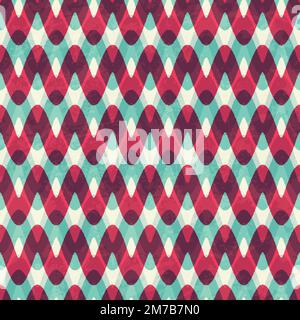 red zigzag seamless pattern Stock Vector