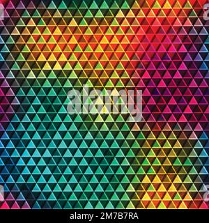 rainbow mosaic seamless pattern Stock Vector