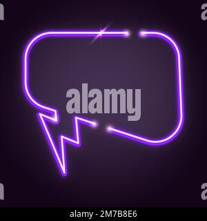 Purple speech balloon design element vector Stock Vector