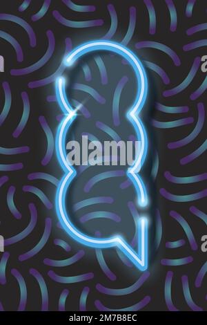 Blue speech balloon background vector Stock Vector