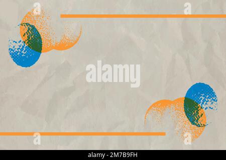 Halftone coronavirus cells on a beige background Stock Vector
