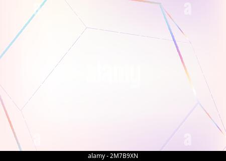Pink geometric hexagonal prism vector Stock Vector