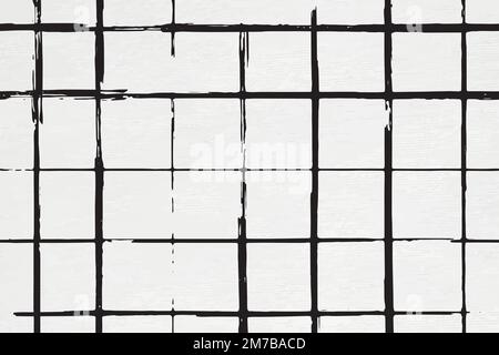 Seamless pattern of grid vector ink brush background Stock Vector
