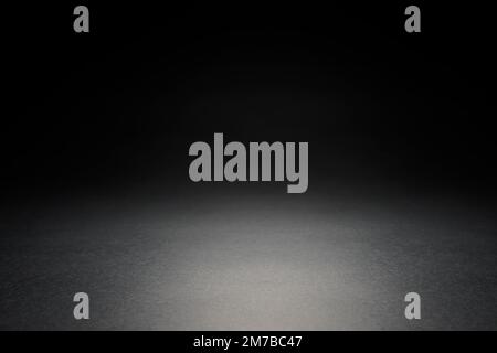 Black and gray abstract paper wall and studio room , interior texture for display products. wall background. Stock Photo