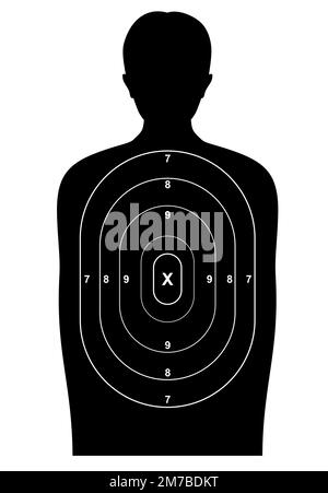 Blank template for sport target shooting competition. Shooting range ...